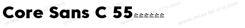 Core Sans C 55字体转换